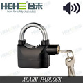 Anti Thief Aluminium Alloy/Zinc Bicycle Alarm Chrome Plated KINBAR Security Padlock Alerts alarm gembok